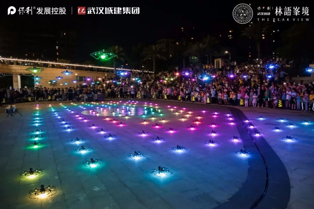 零号时光无人机表演现场 零号时光无人机表演现场