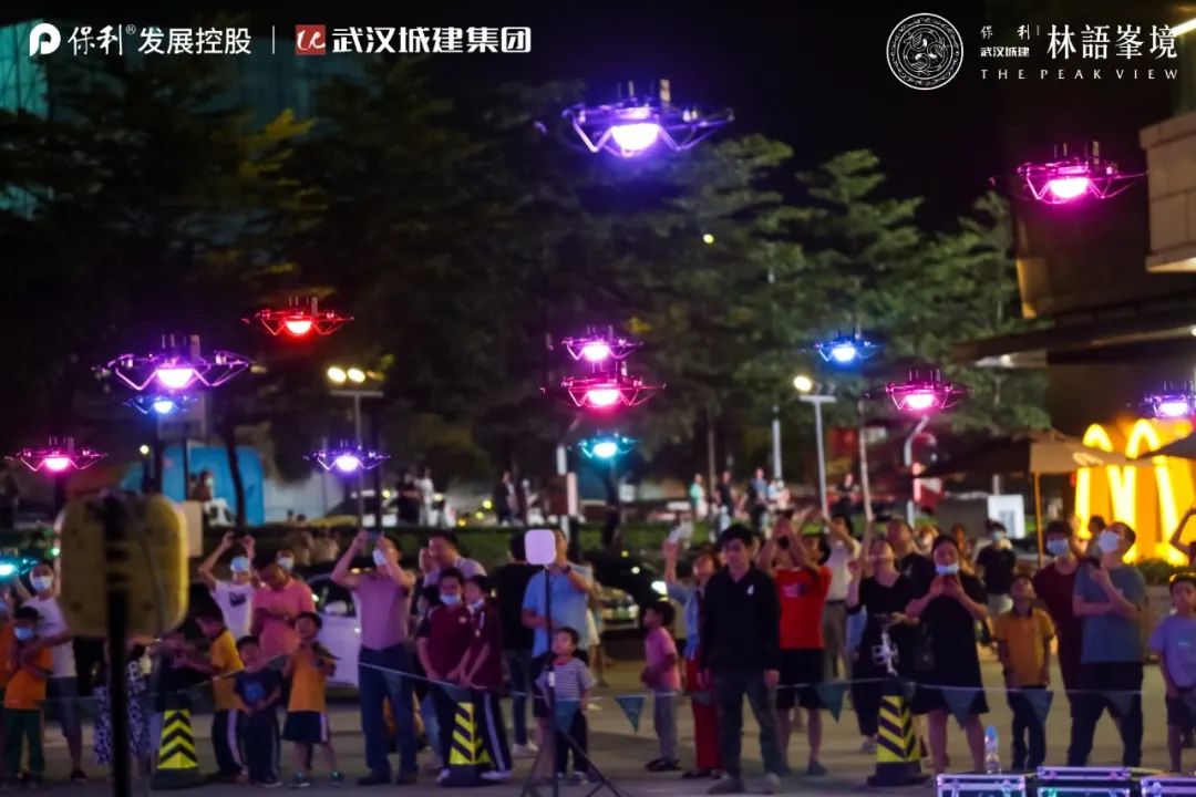 零号时光无人机表演现场 零号时光无人机表演现场