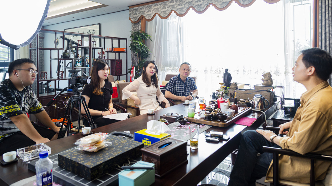 零号时光团队在进行客户案例录制现场